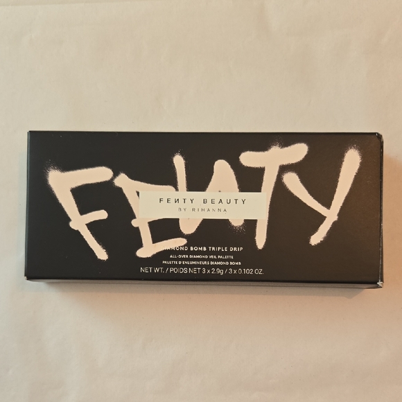 NWT Fenty Beauty Diamond Bomb Triple Drip All-Over Diamond Veil Palette